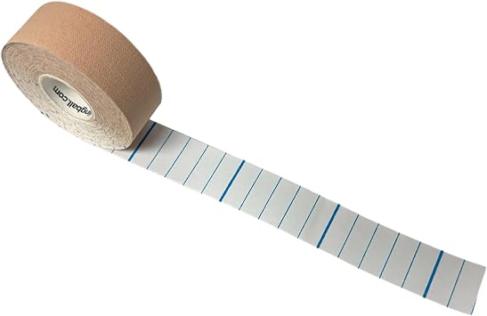 Beige Bowling Protecting Tape Roll (72-2 3/4 Pieces) - Thumb/Finger Tape for Skin Protection & Consistent Release - Durable, Breathable Accessory