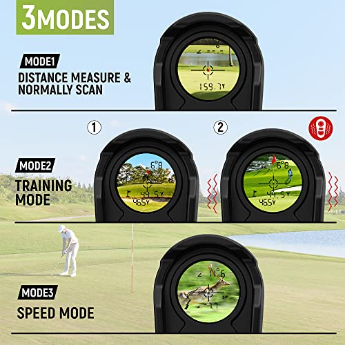 Golf Rangefinder 700Y Waterproof Hunting Range Finder 6.5X Magnification，Distance,Angle,Speed,Scan Multi Functional Rangefinder For Hunting,Shooting And Hiking #TOP2