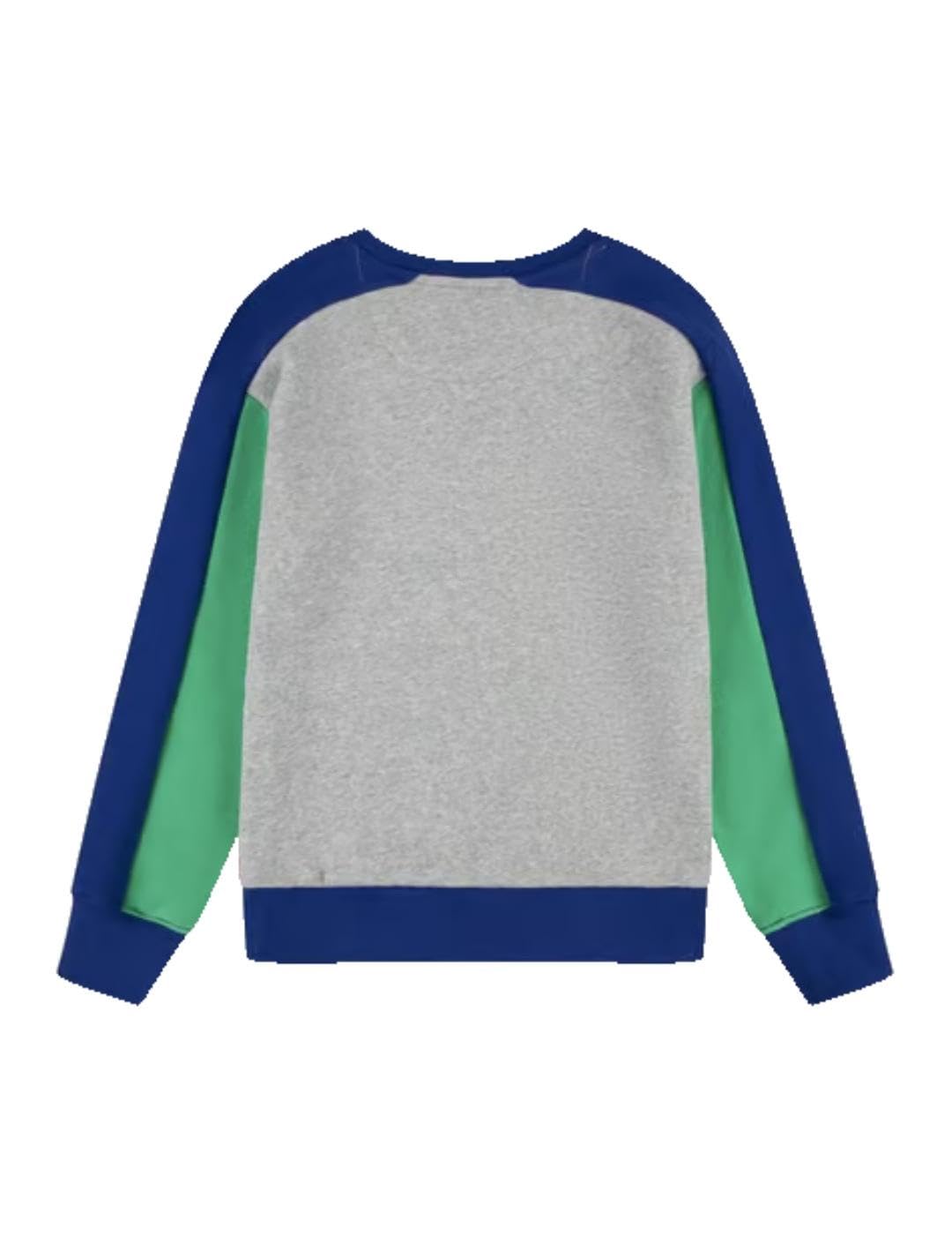 Levi's Lvb Logo Colorblock Crew 8ej199 Felpe Bambini e Ragazzi