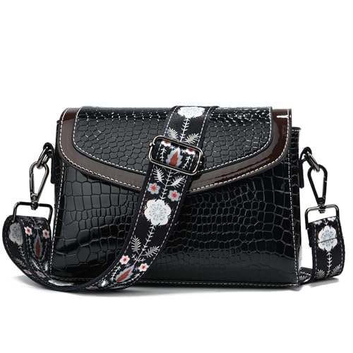 Image of Purse Strap Gold Hardware Replacement Crossbody Bag Strap, Wide Adjustable Shoulder Strap