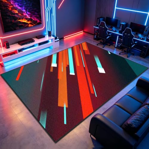 Tapis gamer de jeu 3D antidérapant protégeant le sol des chaises - 2