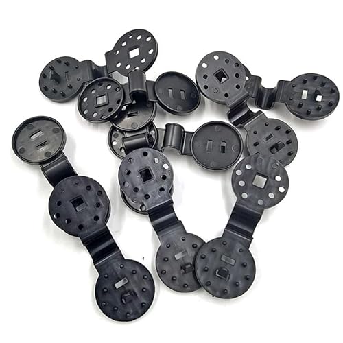 ARCEFT 40/80/100/120 Piezas Clips de plástico para Tela de Sombra Clips Redondos de plástico Negro para Red de Sombra Solar, Red antipájaros, Red de jardín, Red de Sombra, Tela de Sombra 100pcs Negro