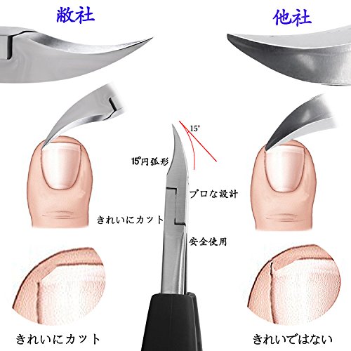 最安値 Gu ニッパー爪切り ネイルニッパー ステンレス製 ニッパー型つめきり 巻き爪 足用 変形爪 陥入爪 分厚い爪爪水虫 硬い爪 深爪 爪周炎 爪白癬等に最適 ダブルバネデザイン 爪切りの価格比較