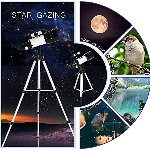 Telescopio monocular refractor astronómico 150X 70mm miniatura 2