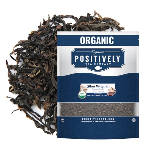 Image of Positively Tea, Organic Qilan Wuyuan Oolong Tea, Loose Leaf, 16 Ounce