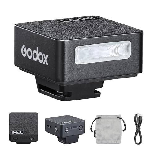 Ampia compatibilità, illuminazione naturale: il design a contatto singolo è plug-and-play, si adatta alla maggior parte delle fotocamere mirrorless e a pellicola. Basta attaccare e iniziare a scattare. L'iM20 fornisce una luce di riempimento più luminosa e naturale rispetto alla maggior parte dei flash incorporati, migliorando la qualità dei tuoi scatti.