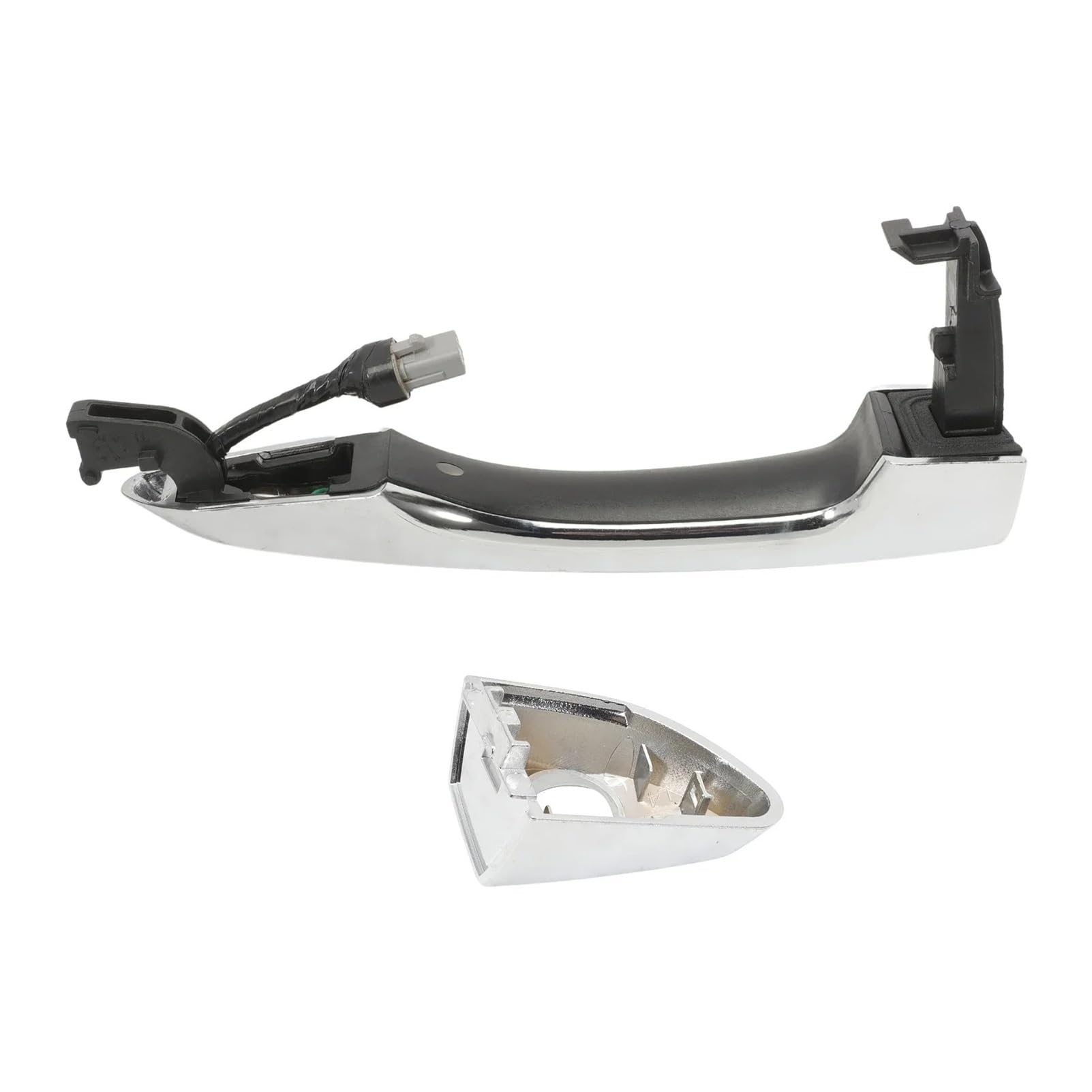 Sauanmnktp One Color Exterior Door Handle For Car For Hyundai For Tucson 2016-2019 82651D3710 82651-D3710 With Smart Entry System Front Left Side Exterior Door Handle With Cap Cover
