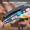 Seesii Mini Chainsaw, 6-inch Mini Chainsaw Cordless, Handheld Electric Power Chain Saw with 2 Batteries, for Tree Trimming Wood Cutting, Best Gifts for Father, Dad, Husband, Men #4