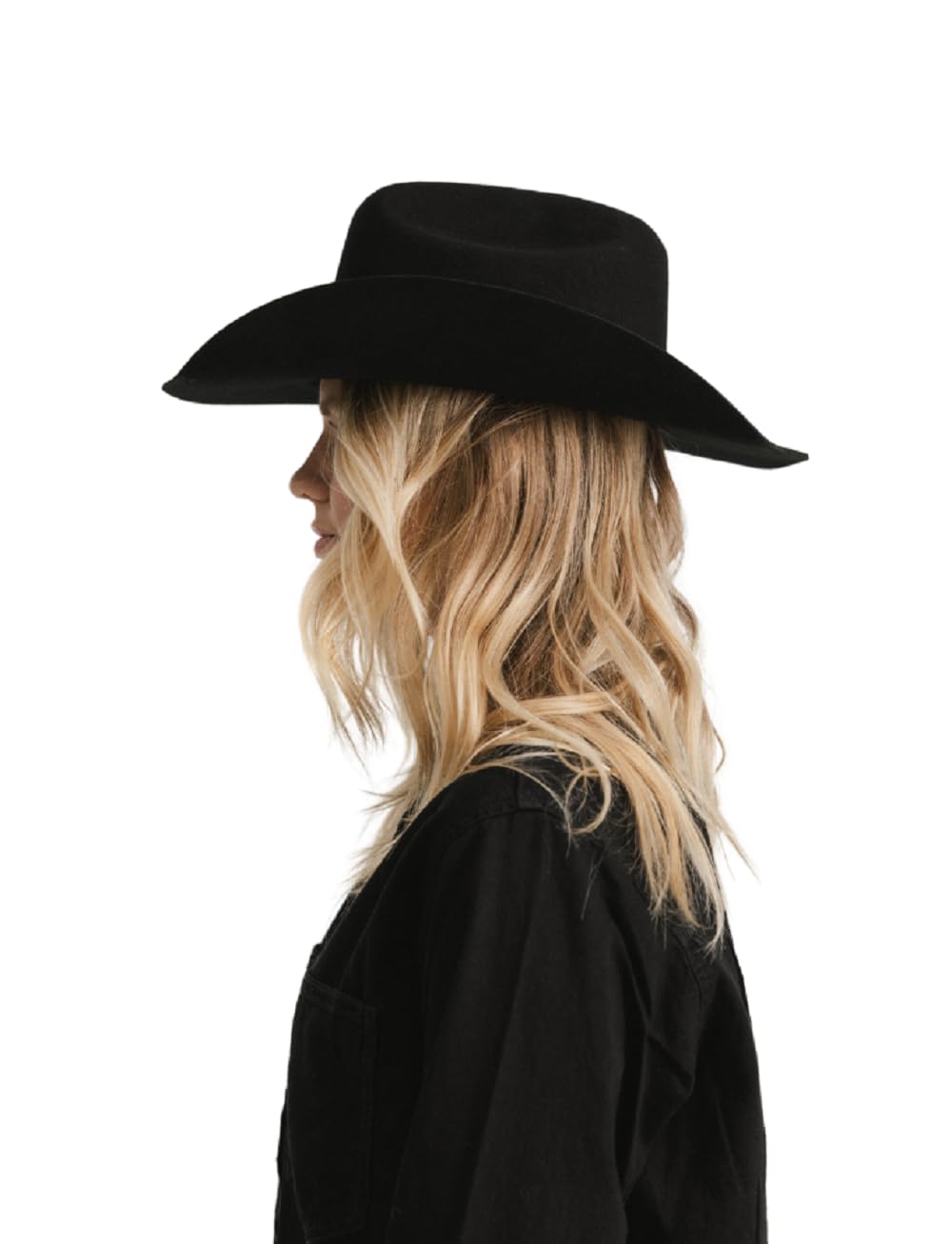 Gigi Pip Cattleman Crown Black S-M