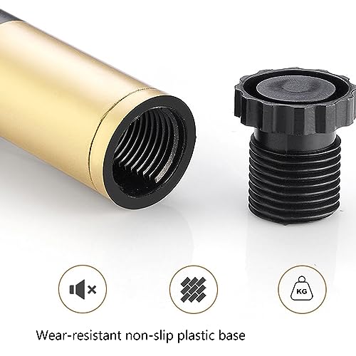 Pata de repuesto para muebles de bricolaje: base de metal regulable para gabinetes 6