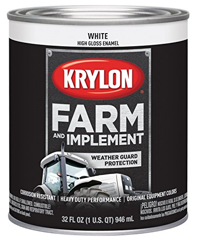Image of Krylon 2021 Farm & Implement Brush, High Gloss, White,1 Quart Architectural Paints