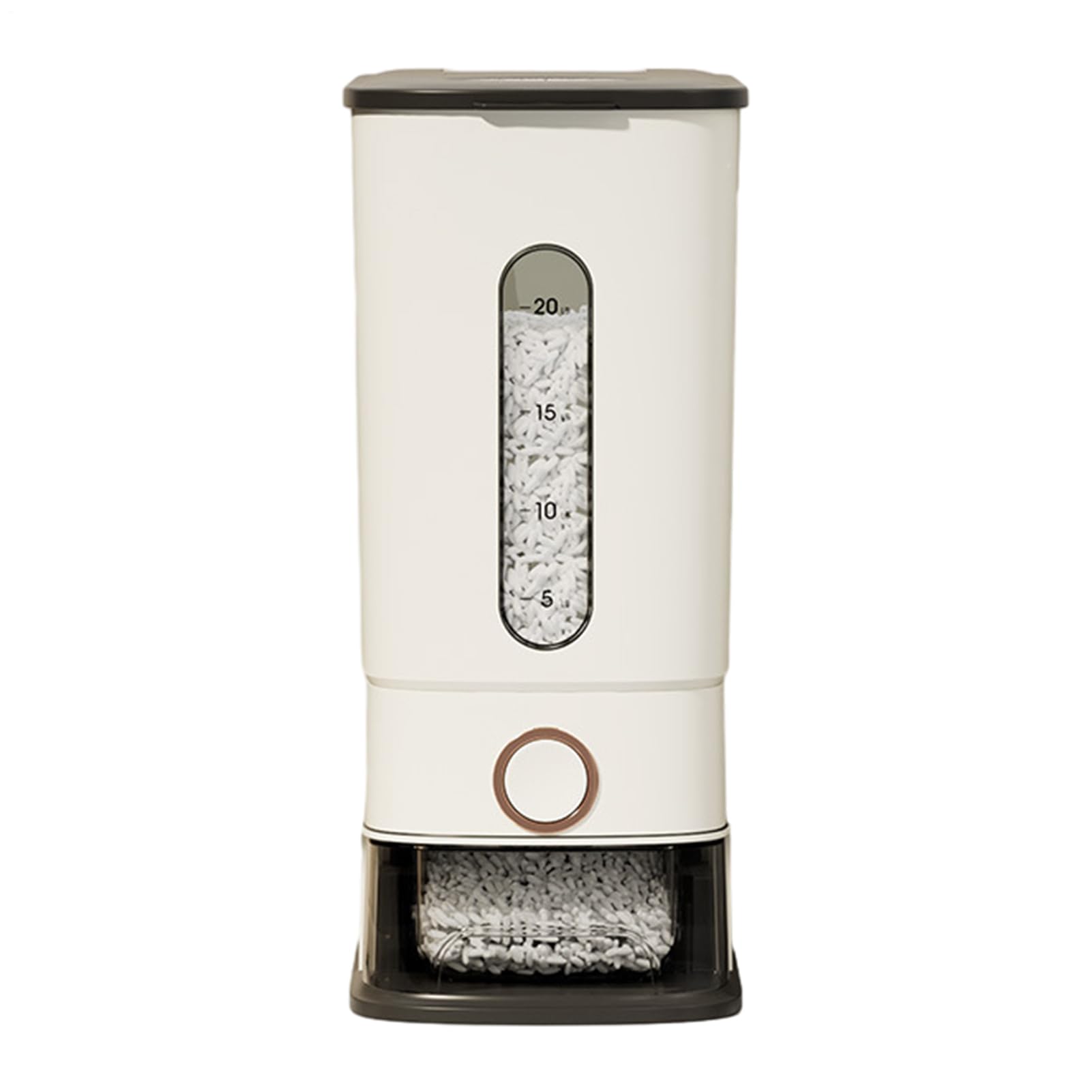 Secchio per riso, grande capacità da 24 l, dispenser per riso, per casa, famiglia, , soggiorno, piano di lavoro, magazzino, armadio, casa, cucina interna
