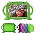 iPad Case for Kids, iPad 2017 2018 9.7 inch Case/iPad Pro/iPad Air 1 2 Cute Cartoon Case, Universal Shockproof Silicone Protective Cover with Self Stand [BPA Free][Side Handles] (Green)