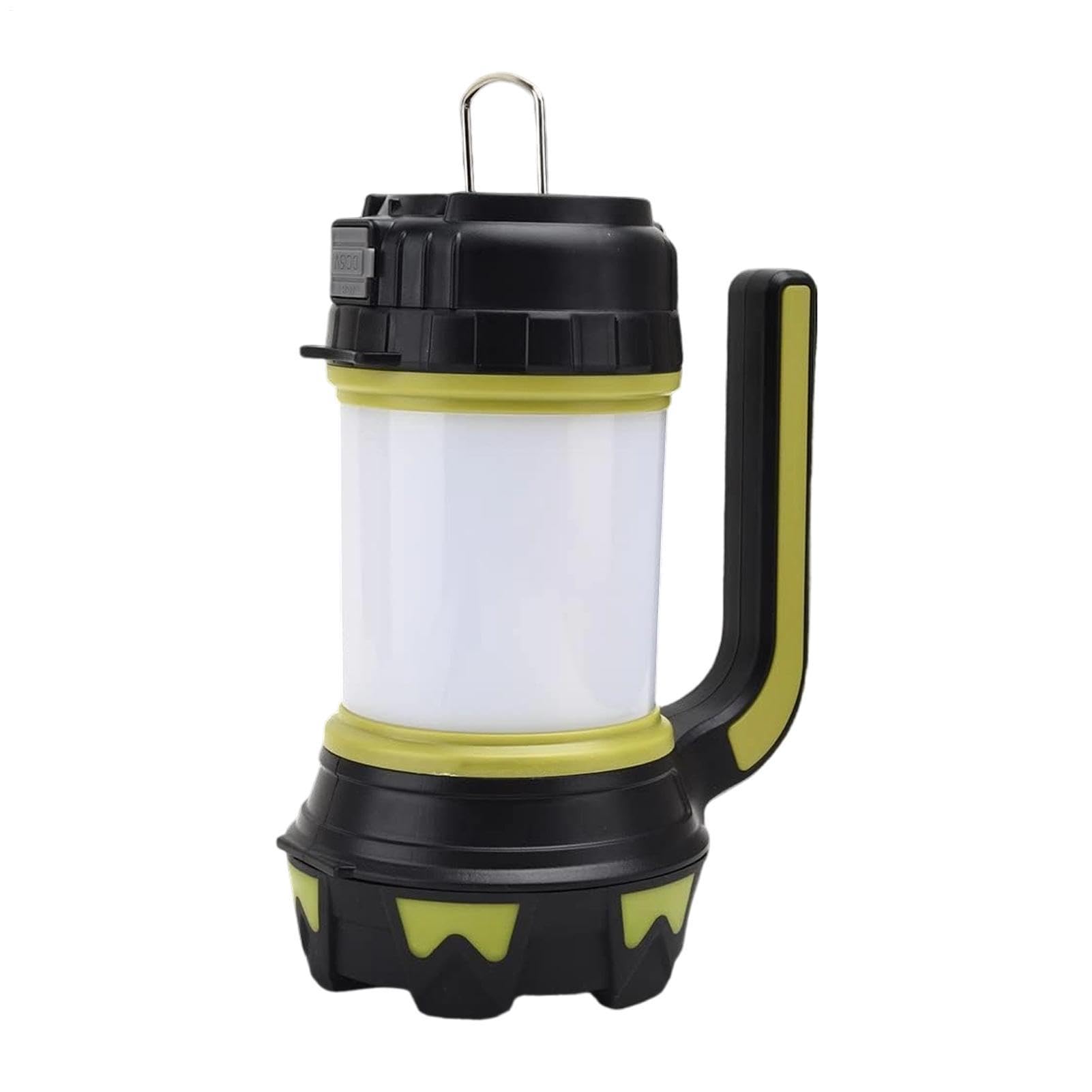 Lanterna da campeggio a LED Lampada Portatile Con Manico E Gancio | Lanterna Elettrica Ricaricabile Per Spiaggia Backpacking Pesca Escursionismo Sopravvivenza All'Aperto Notte Giardino Garage