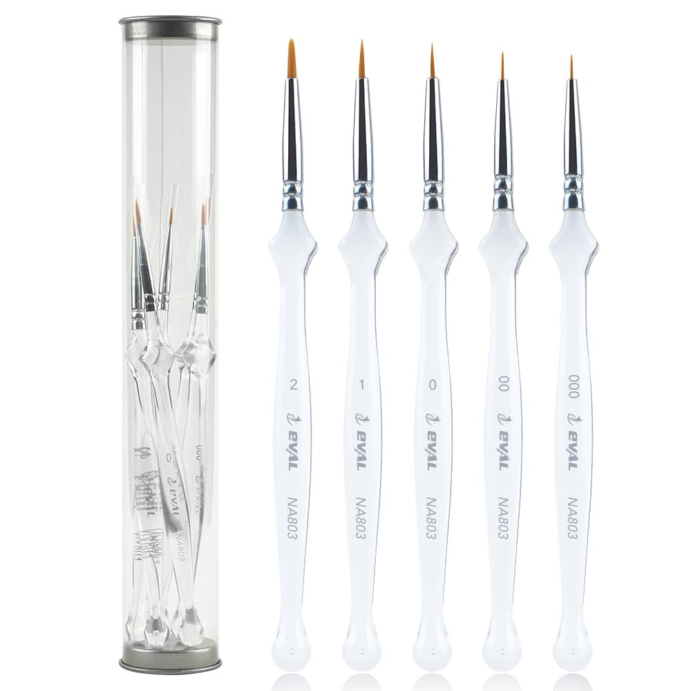 YIHUALEDetail Paint Brushes Set 5pcs Miniature Brushes for Fine Detailing & Art Painting, Mini Painting Brush for Acrylic, Oil, Watercolor, Gouache, Models