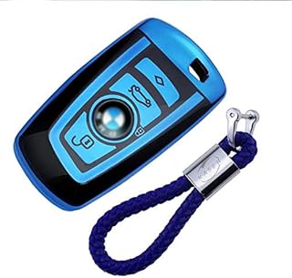 kaser Autoschlüssel Hülle für BMW – Cover TPU Silikon Hochglanz Schutzhülle Schlüsselhülle für BMW Keyless Serie 1 3 5 7 X...