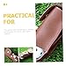 GOOHOCHY Golf Bag Reusable Ball Holder Portable Tee Holder Cowhide Ball Bag Compact Storage for Daily Use Random Color