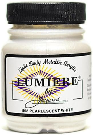 Jacquard Lumiere Artist Acrylics (Pearl White) 2 pcs sku# 1826155MA