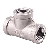 Stainless Steel 304 Cast Pipe Fitting, Tee, Class 150, 1/2