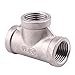 Stainless Steel 304 Cast Pipe Fitting, Tee, Class 150, 1/2" NPT Female
