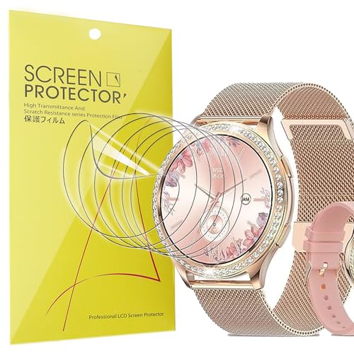 Lamshaw 6 Piezas Protector de pantalla para KIPTUMTEK Reloj Inteligente ‎1,32Pulgadas- Protectora Película,Película HD Suave TPU láminas Protectora,Anti-Arañazos,Sin Burbujas (6Piezas)