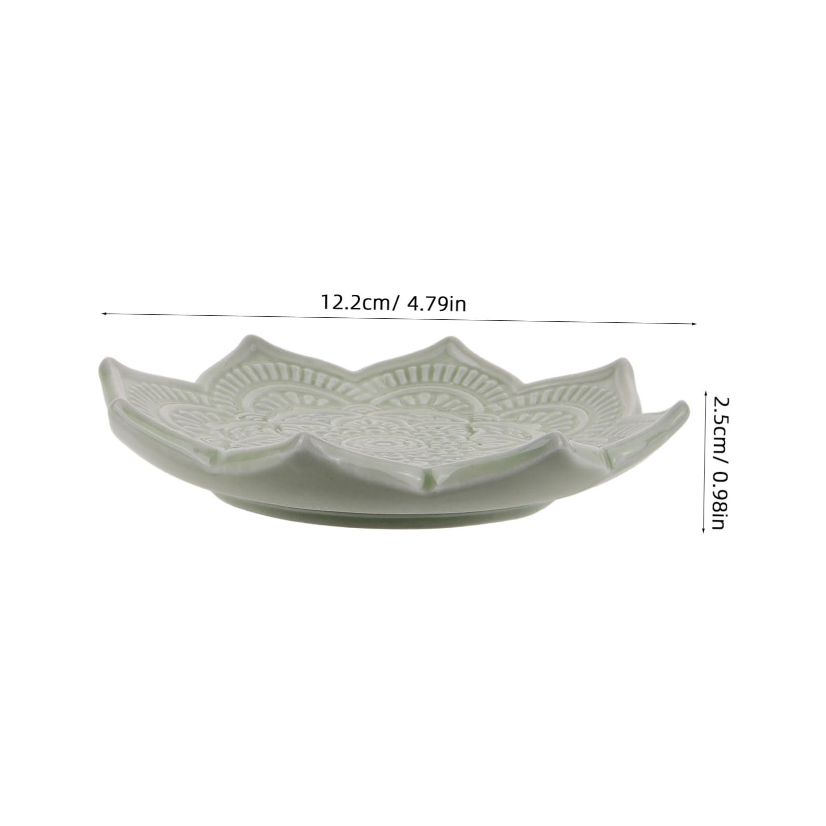Healeved 5 Stück Schmuckschale aus Keramik Gericht Ringe Geschirrhalter Ringschale golden Form Keramikschmuck Tablett Schmucktablett ringhalter schale weißes Porzellan Green