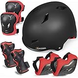 Skateboard Helmet, Kids Helmet 3 Sizes Scooter Bike Helmet for Kids Youth Adults, Impact Resistant...