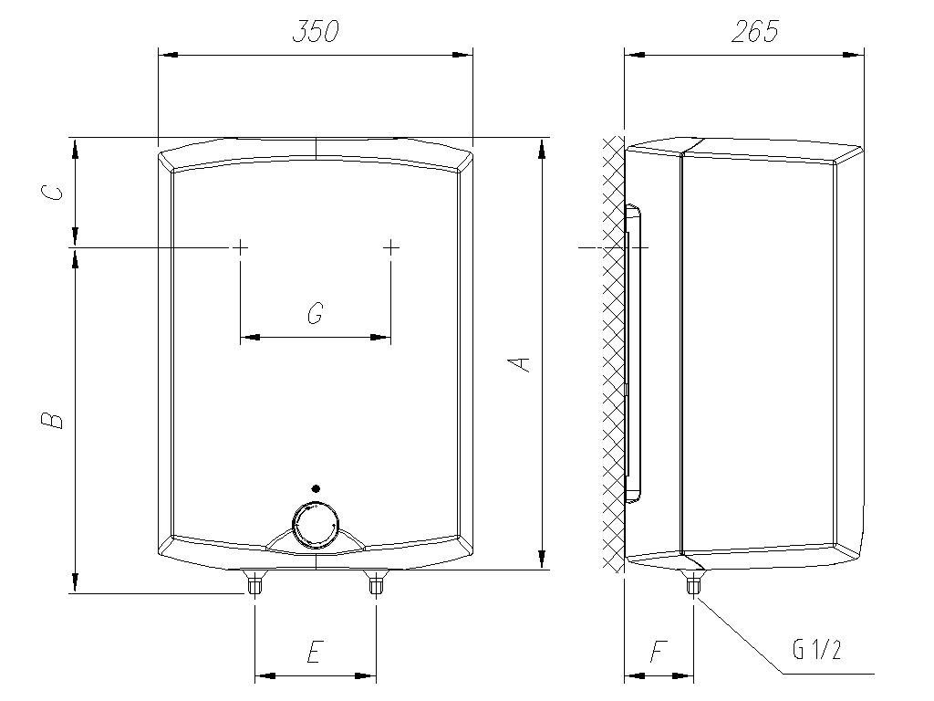 Gorenje - Acumulador de agua caliente, depósito interior, 2 kW, resistente a la presión, 1 unidad, color blanco, Blanco, GT 10 O