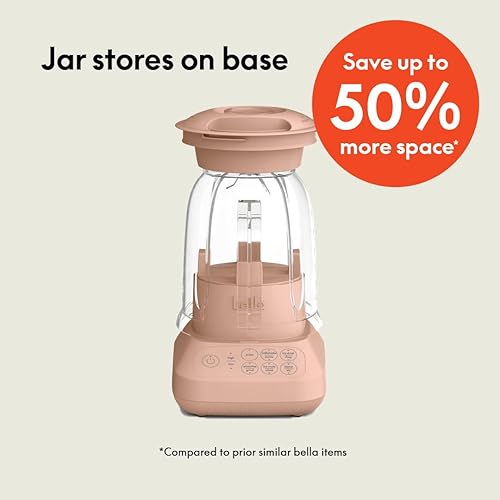 Miniatura 2 de bella Licuadora de encimera de 10 velocidades, exprimidor y máquina de batidos, se adapta a utensilios de cocina en cualquier lugar, diseño delgado