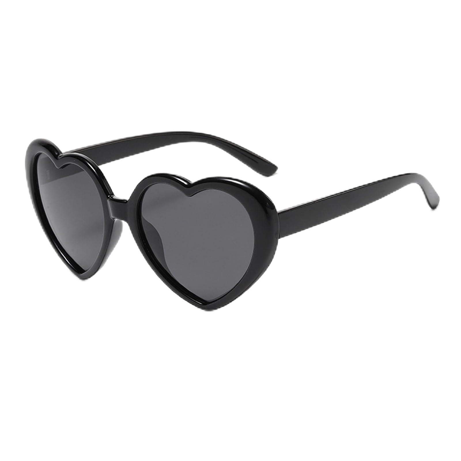 WZWLKJ Heart Sunglasses for Women Men Polarized Love Heart Sunglasses Oversized Love Shaped Sunglasses Retro Fashion