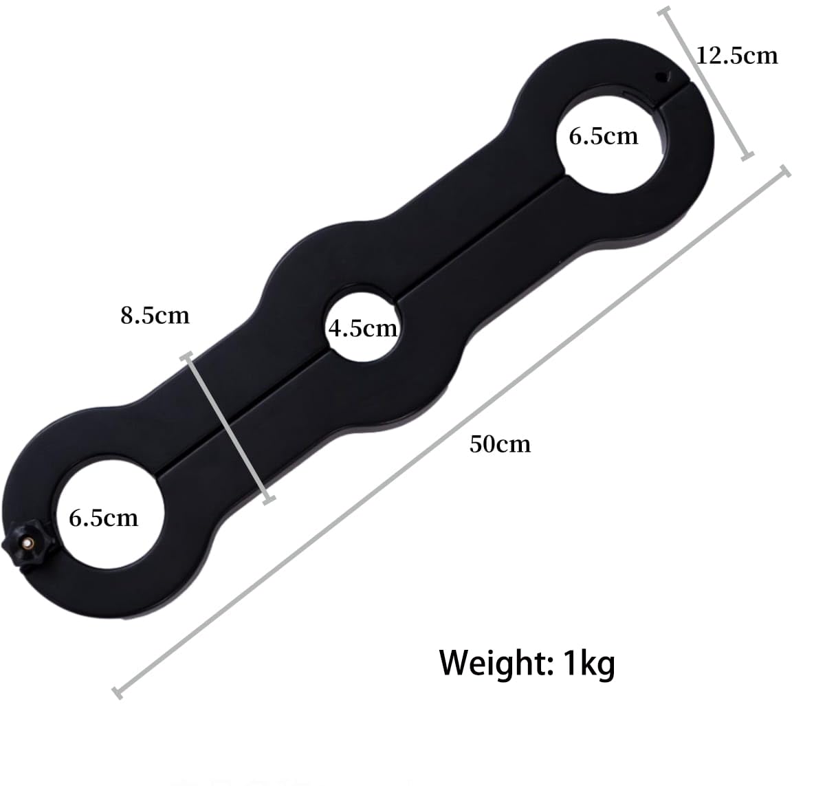 Barre D'attache Chevilles-testicules Triune - Pour CBT Et Travail Des Couilles, Noire, Sextoy