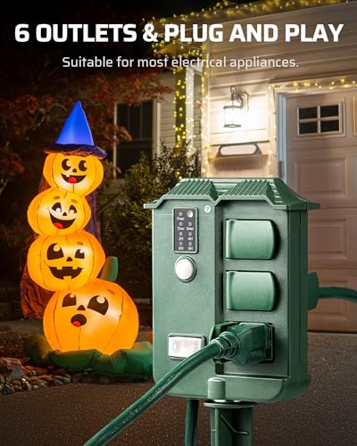 Dewenwils 43237-2 Outdoor Power Stake Timer Waterproof thumb #4