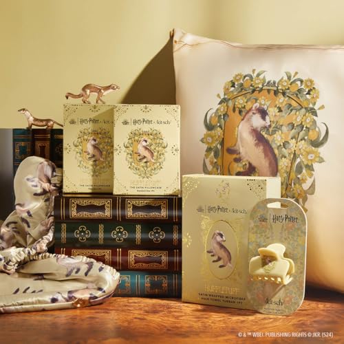 Kitsch x Harry Potter Microfiber Hair Towel Wrap for Women - Hufflepuff - image 8