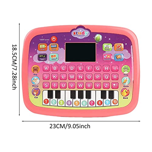 Tablet portátil de brinquedo,Criança Finja Jogar Laptop | Cante e aprenda brinquedo portátil, com lu