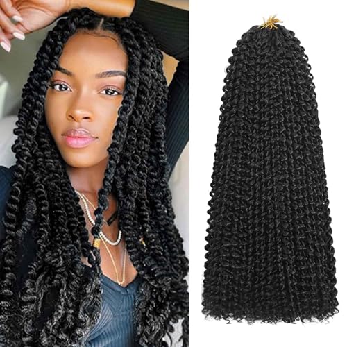 Passion Twist Hair 18inch 8 Packs Water Wave...