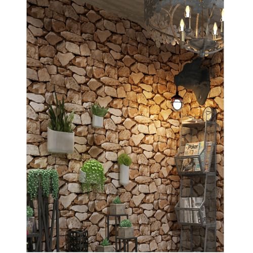 Papel tapiz elegante de rocas vintage con diseño 3D retro 8