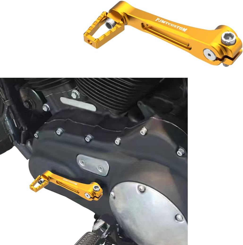 Gold Aluminum Clutch Shift Shifter Fits for Harley Davidson Sportster 2004-2022 XL1200CX, XL1200NS, XL883N, XL1200C, XL883L (Gold)