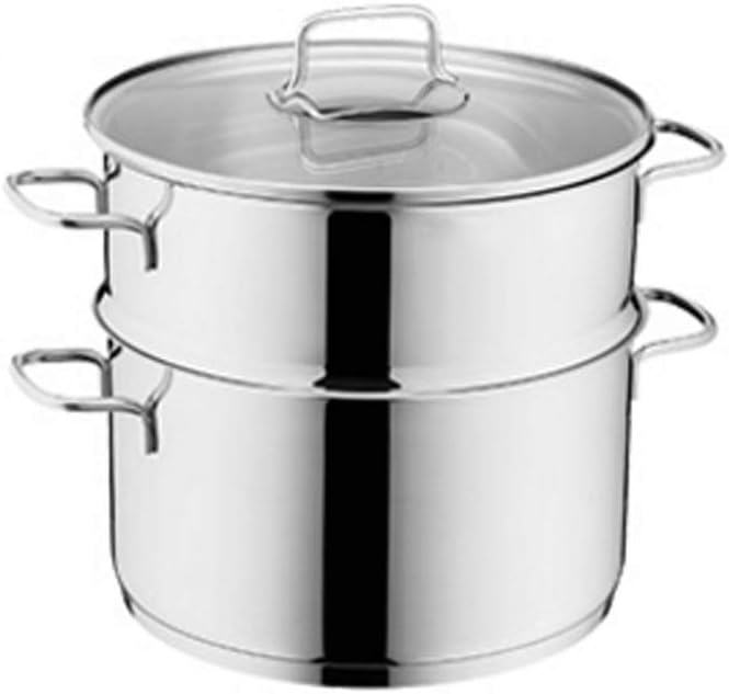 Steamer Household Stainless Steel Thickened Small Steamer Steaming and Cooking Dual-use Stew Pot Non-stick Pan