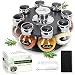 Produktbild Alltasty Gewürzkarussell Drehbar [Platzsparend und Passend für jede Küche] Gewürzständer Gewürzaufbewahrung Küchenorganisation Spice-Rack Gewürzregal Stehend | 8er Set