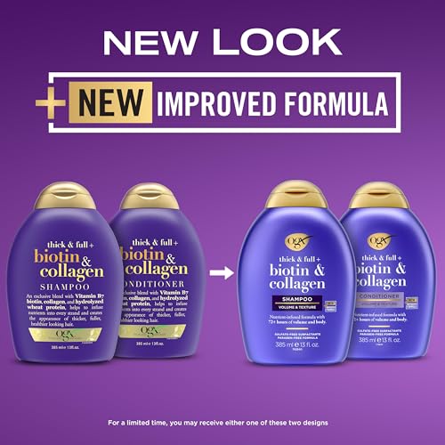 Ogx 124995 Thick & Full + Biotin & Collagen Shampoo & Conditioner Set thumb #1