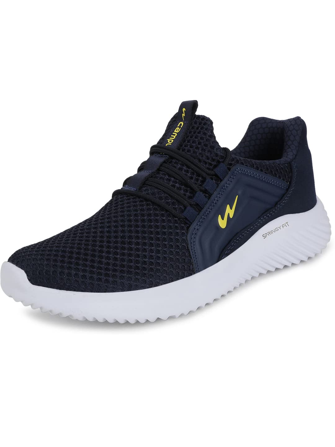 Campus Mens Tyson Navy/YLO Running Shoes - 8UK/India CG-120 (B0838JLM8T) Amazon Price History, Amazon Price Tracker