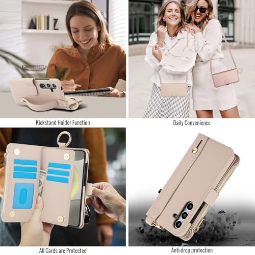 Étui portefeuille Samsung S24 Plus en cuir avec rabat de protection - 6