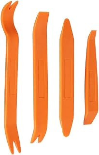 Gebildet 4pcs Car Removal Tool for Covers, Car Interior Audio Radio Panel Dashboard Heavy Duty (Orange)
