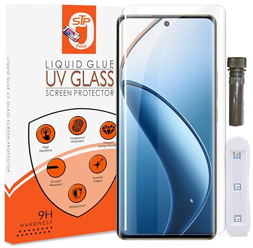 Image of STP FEEL Premium Curved UV Tempered Glass For Google Pixel 7 Pro (Transparent, Pack of 1) Advanced Border Less Full Screen Coverage UV Screen Protector Guard