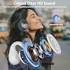 Language Translation Earbuds Real Time, IAMJOY Language Translator Earbuds Open Ear Clip-On Earbuds, Audifonos Traductores Ingles Espanol Language Translator Device with APP for Travel Study, White