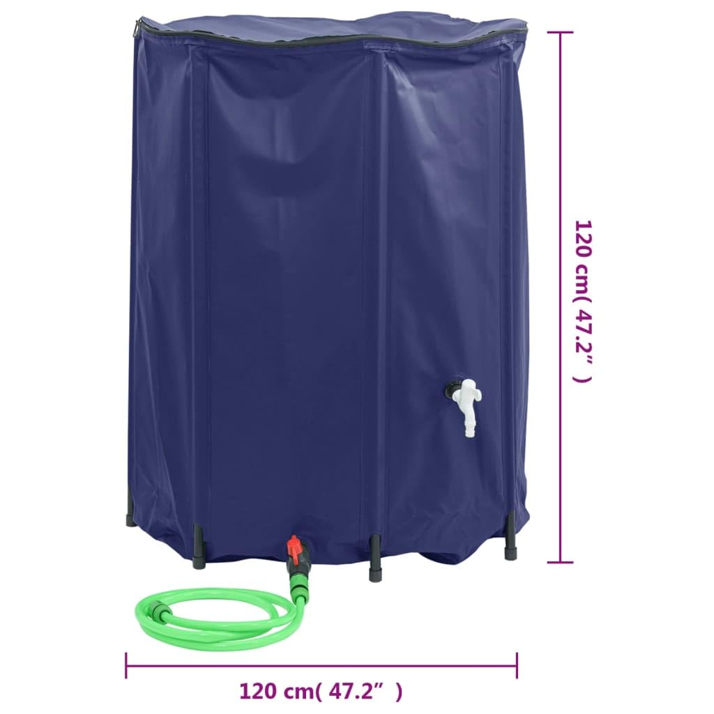 Tanque de agua con grifo plegable 1350 L de PVC,Contenedores de agua Bidón de agua Plegable Tanque de Agua Bolsa de Agua Bolsa de Agua para Emergencia,Preparador,Preparación de Crisis
