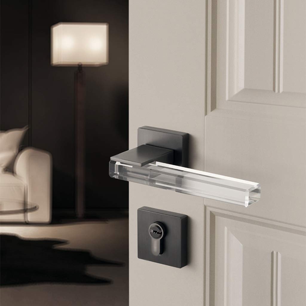Poignée de porte en cristal pour une décoration intérieure moderne et raffinée