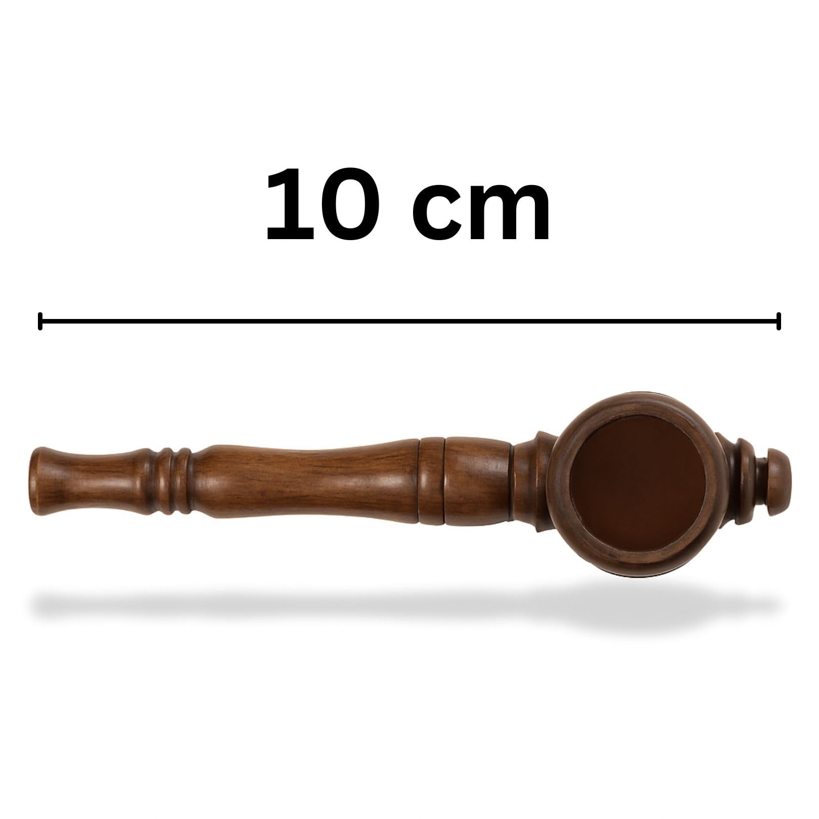 Weedness Fajka z Brązowego Drewna 10 cm w Wyciętym Hebanie - Palenie Tytoniu