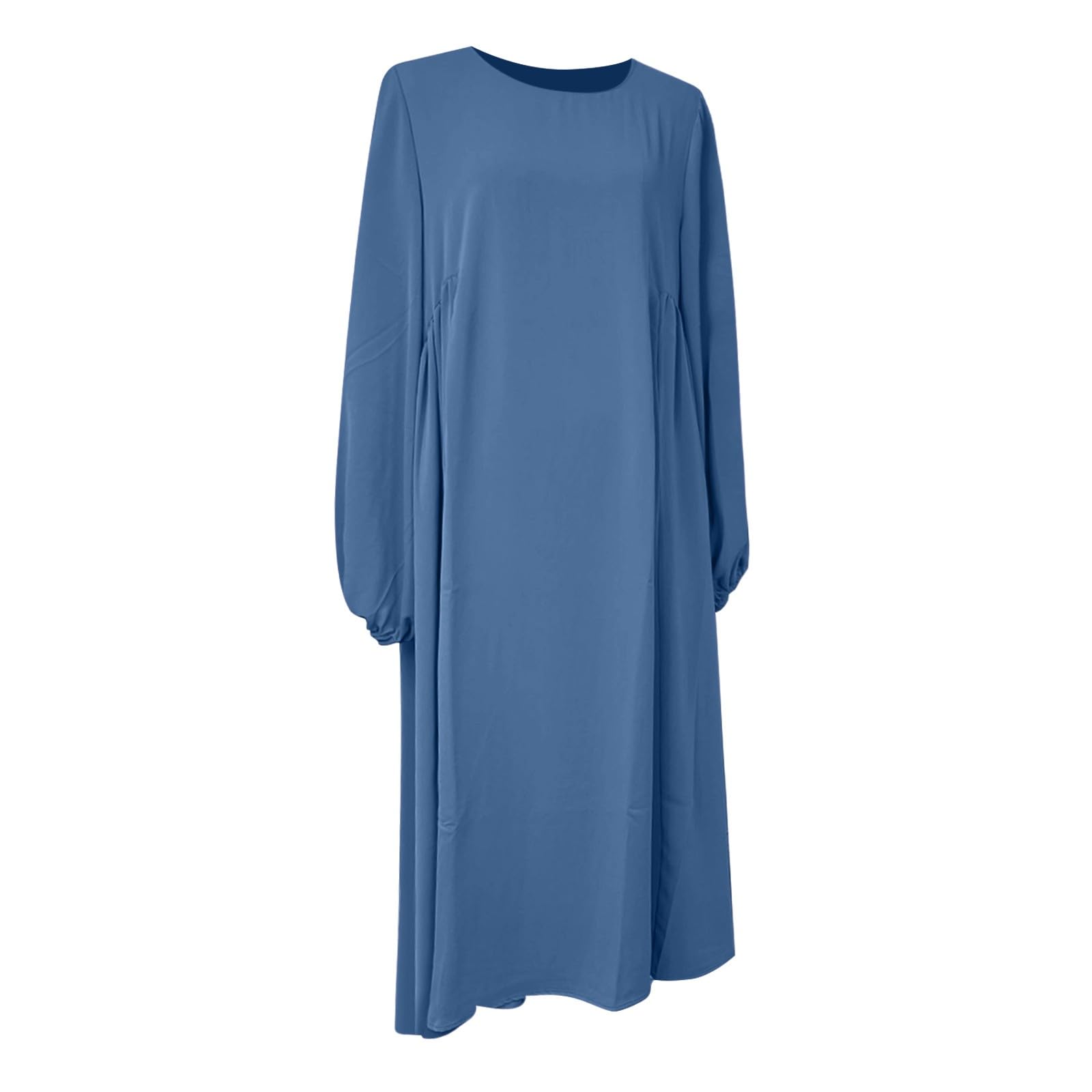 Ramadán Vestido Mujer Abaya Musulmana Largo Suelto juego de 2 piezas Ropa Islámico Kaftan Khimar Islámico Musulmana de una Pieza para Mujer