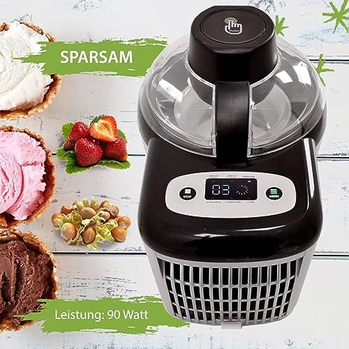 Syntrox Eismaschine Jalis Frozen Yogurt & Milchshake, Softeis selber machen, Kalte Köstlichkeiten zubereiten, Eismaschine mit Nachfüllfunktion – Bild 6